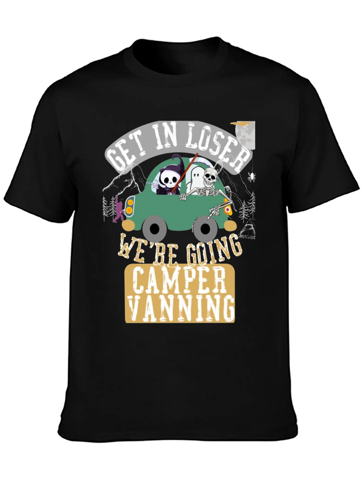 Get In Loser Halloween Camper Vanning T-Shirt product image 6