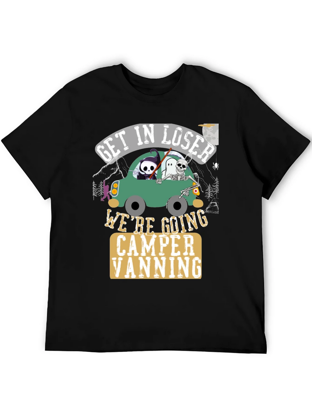 Get In Loser Halloween Camper Vanning T-Shirt product image 8