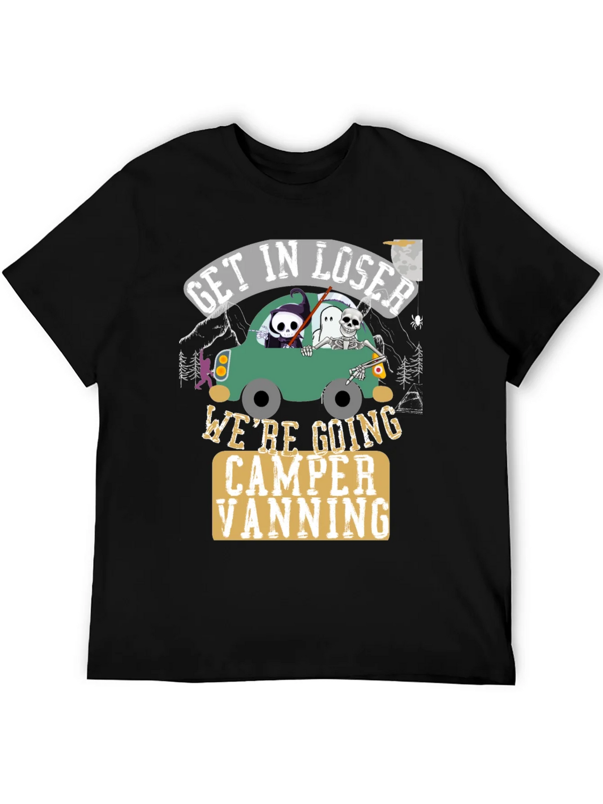 Get In Loser Halloween Camper Vanning T-Shirt product image 8