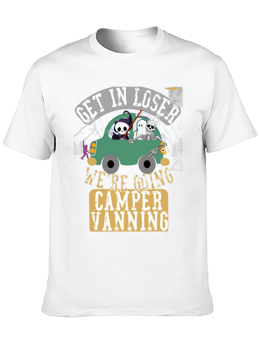 Get In Loser Halloween Camper Vanning T-Shirt product image 12