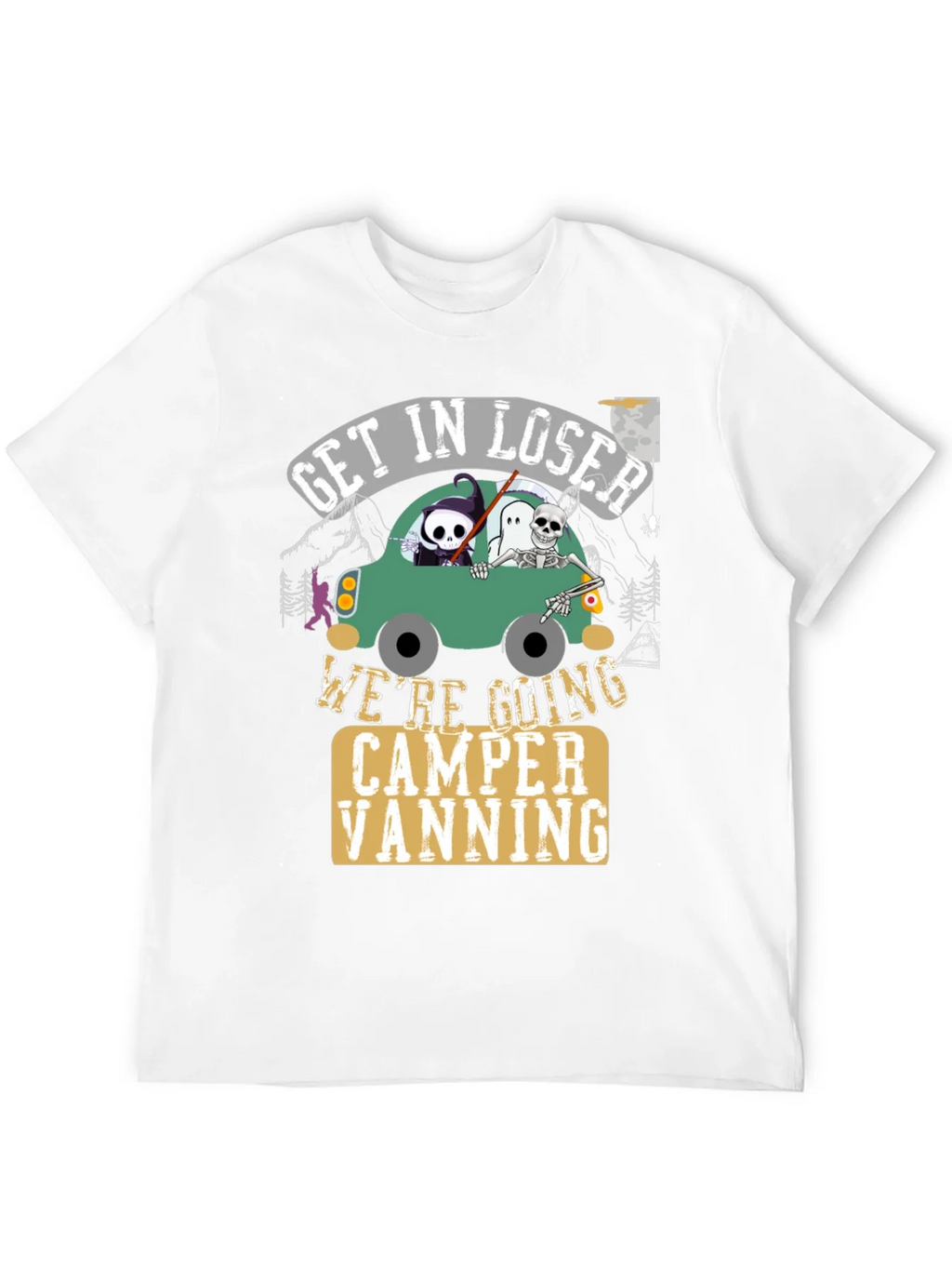 Get In Loser Halloween Camper Vanning T-Shirt product image 3