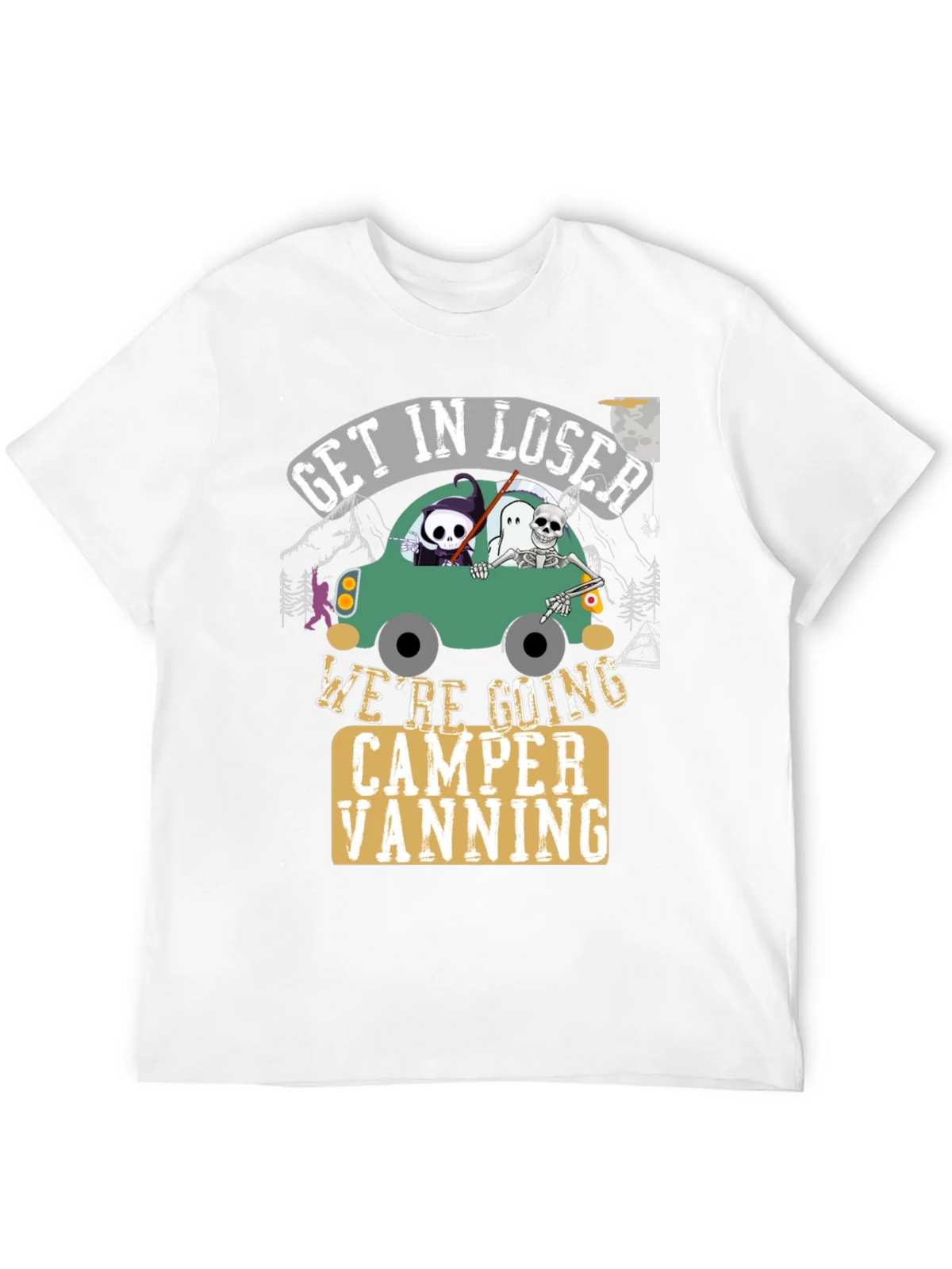 Get In Loser Halloween Camper Vanning T-Shirt product image 3