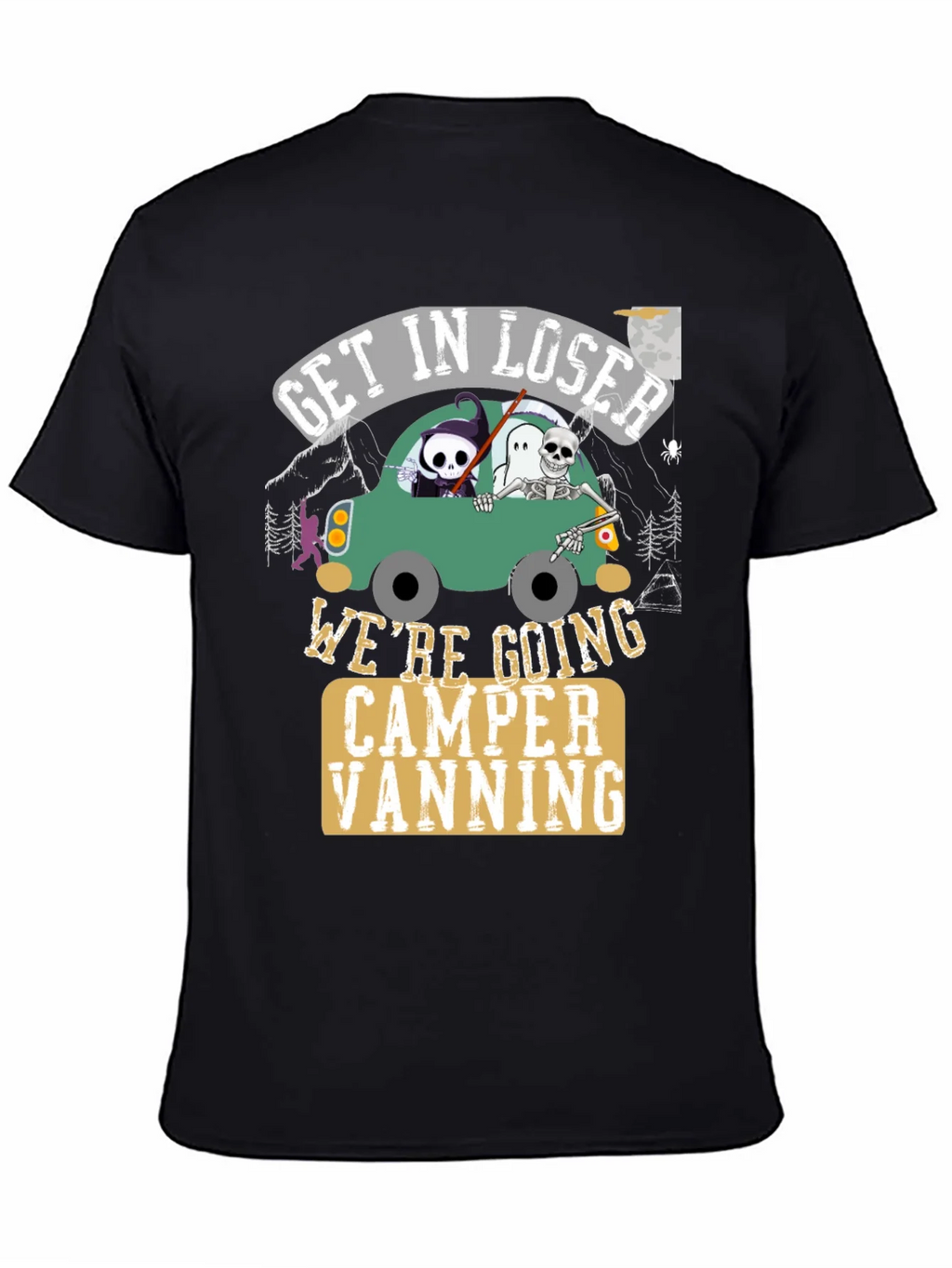 Get In Loser Halloween Camper Vanning T-Shirt product image 7