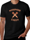 Microphone Check Graphic Tee - Stylish Musician T-Shirt product image 1