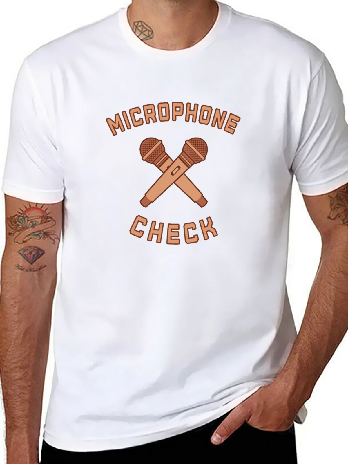 Microphone Check Graphic Tee - Stylish Musician T-Shirt product image 10