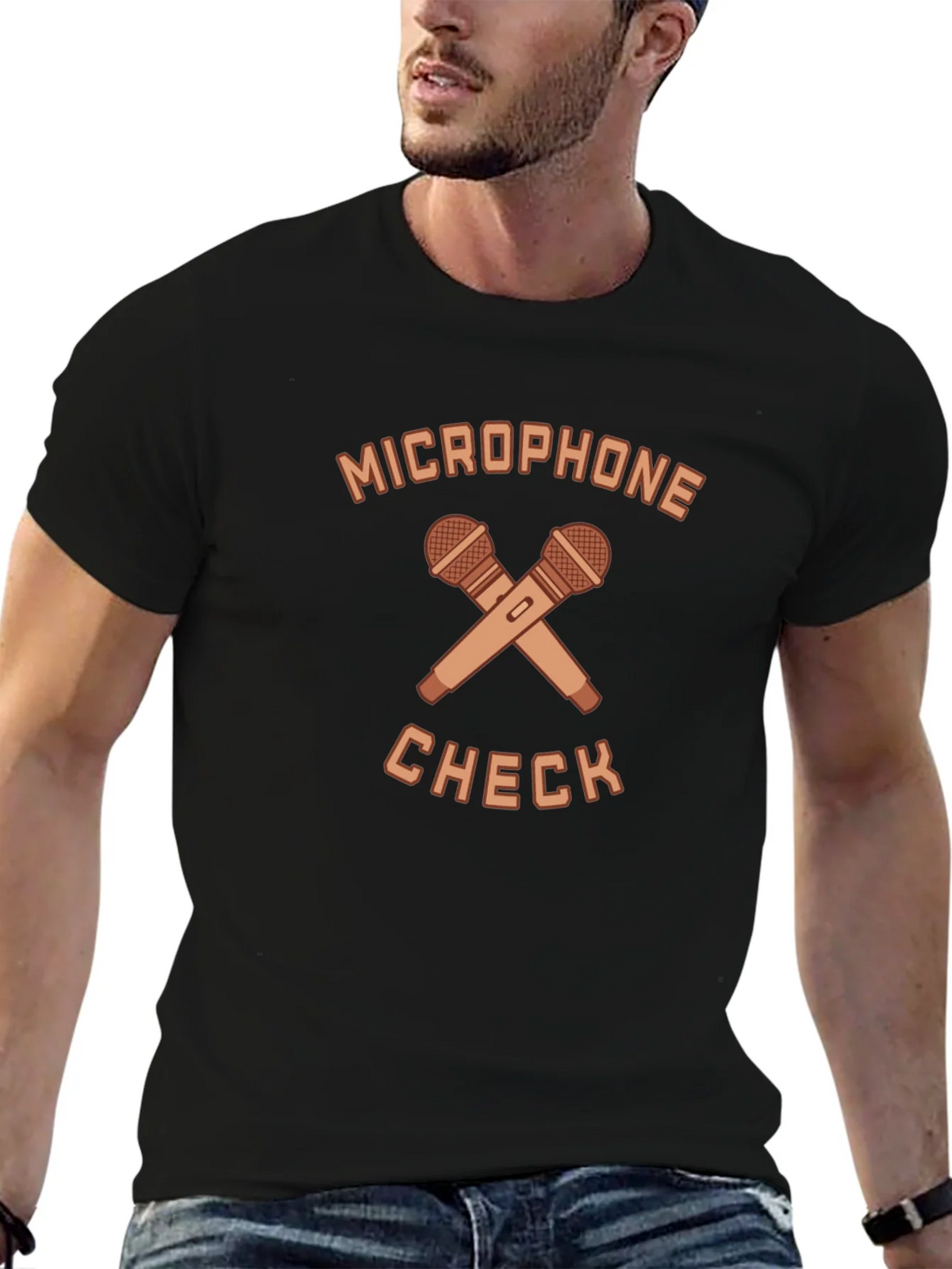 Microphone Check Graphic Tee - Stylish Musician T-Shirt product image 9