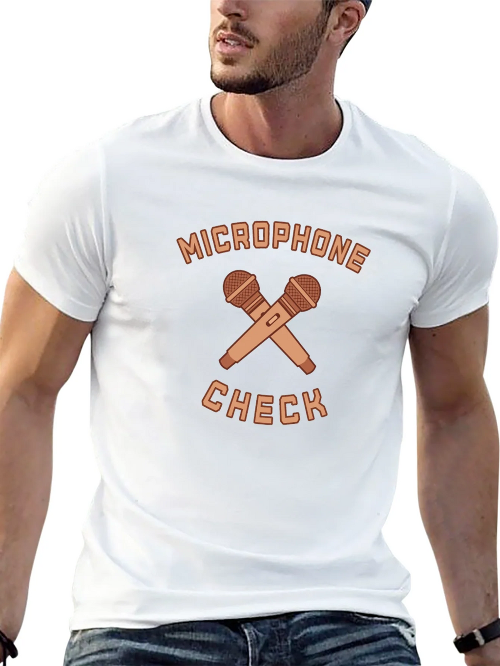 Microphone Check Graphic Tee - Stylish Musician T-Shirt product image 4