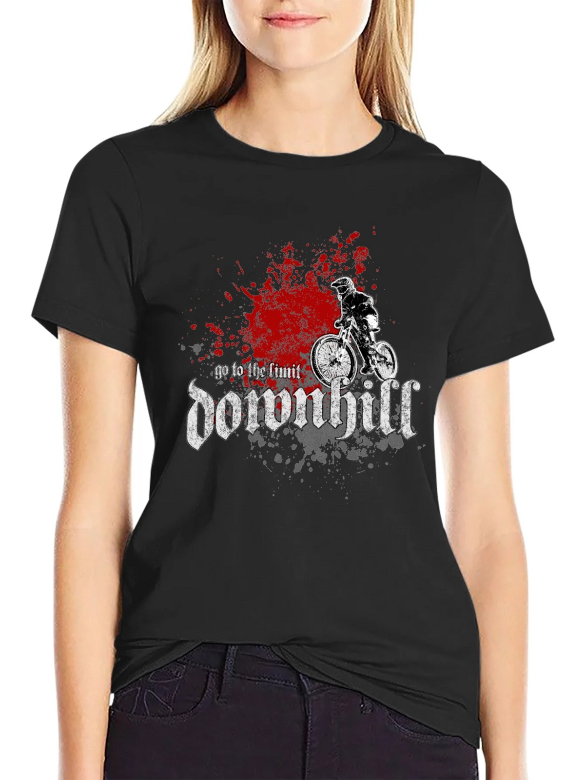 Downhill Mountain Biker T-Shirt product image 5