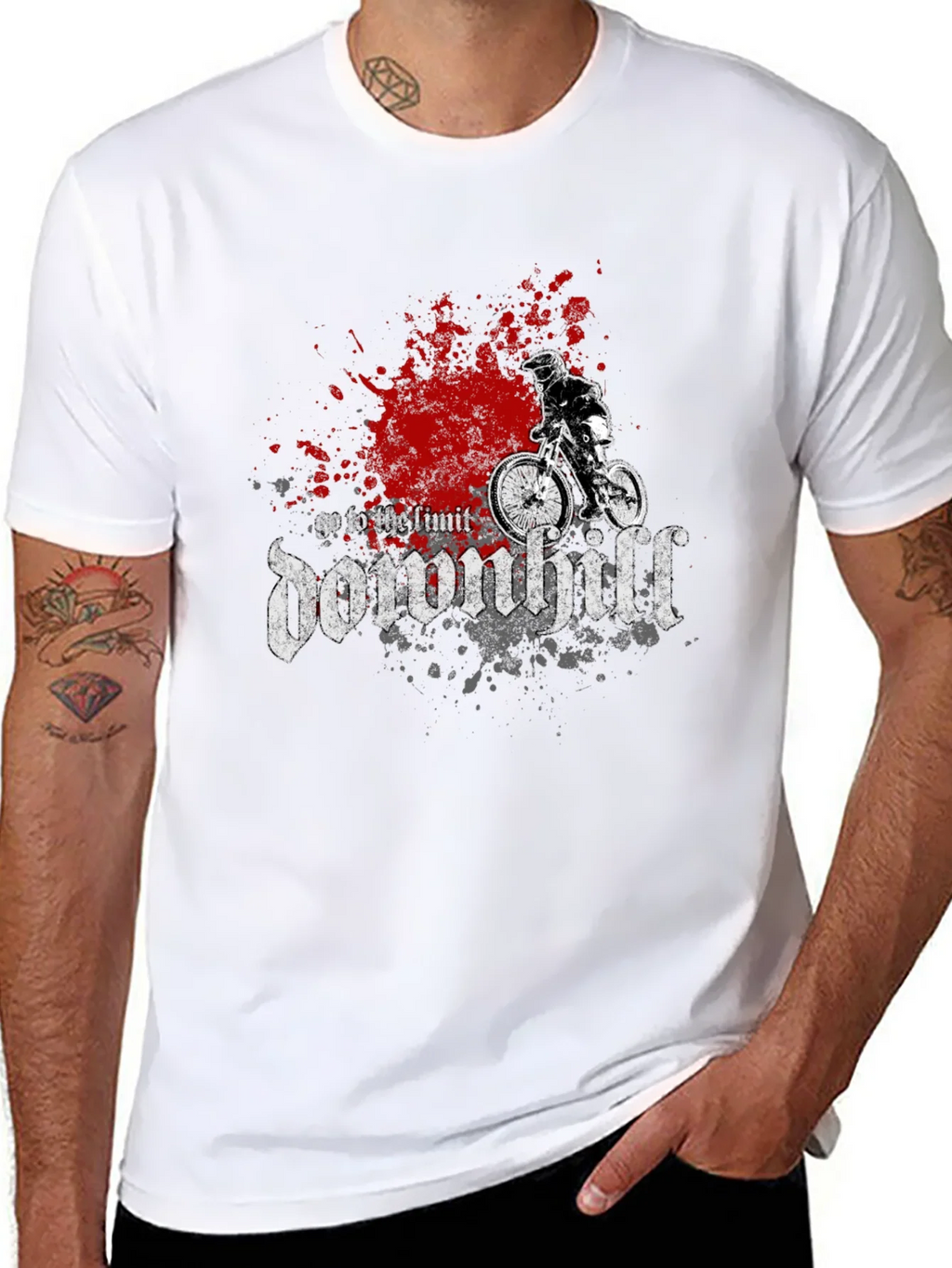 Downhill Mountain Biker T-Shirt product image 10