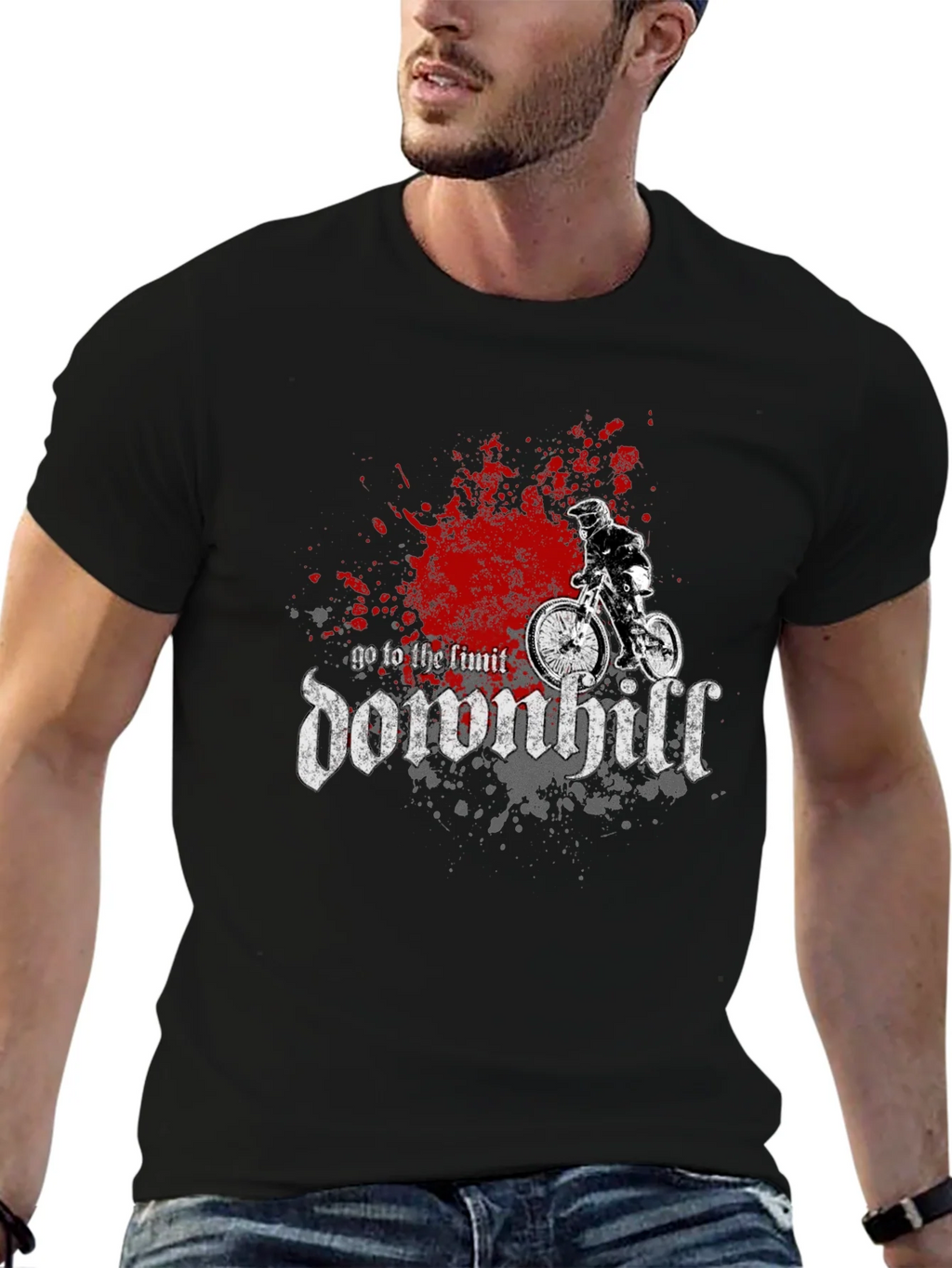 Downhill Mountain Biker T-Shirt product image 9