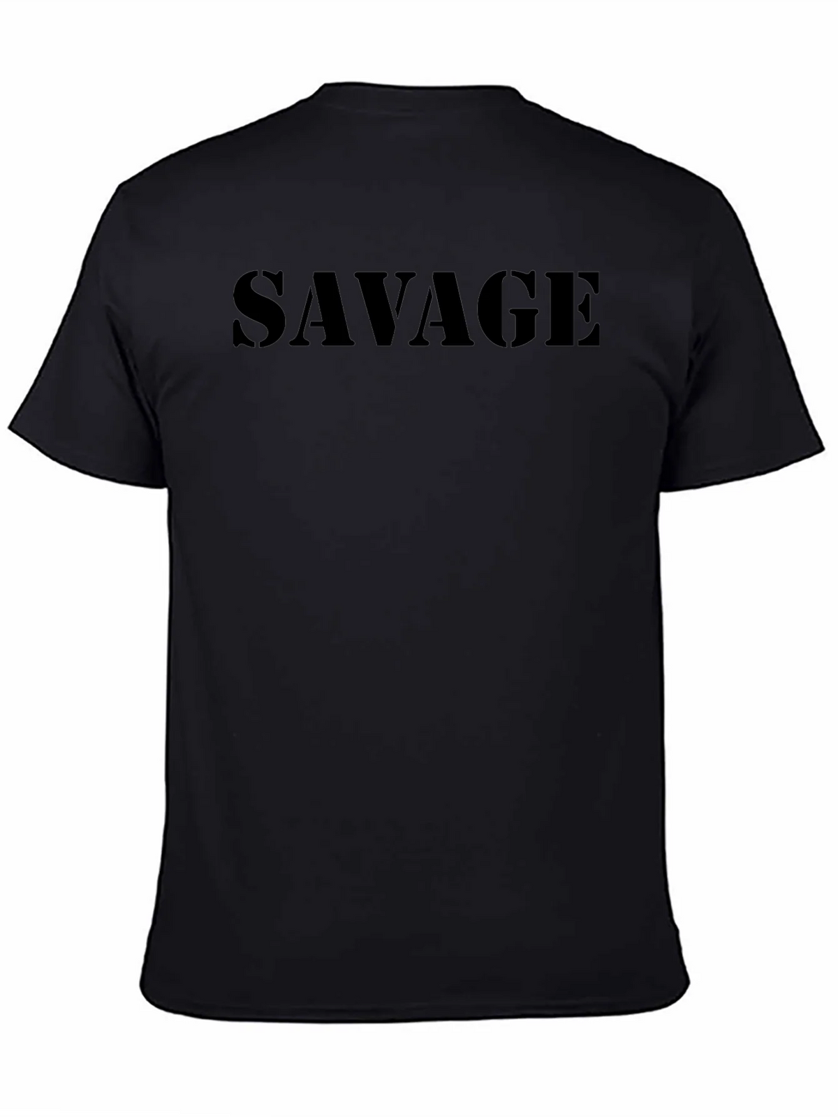 Savage Print Mens Black T-Shirt product image 7