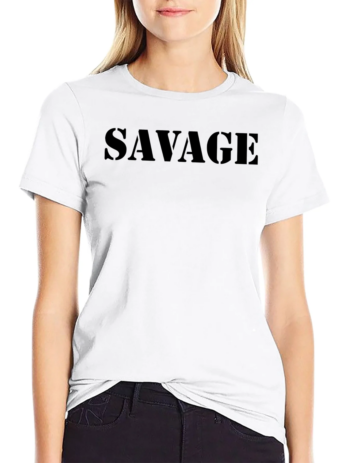 Savage Print Mens Black T-Shirt product image 11