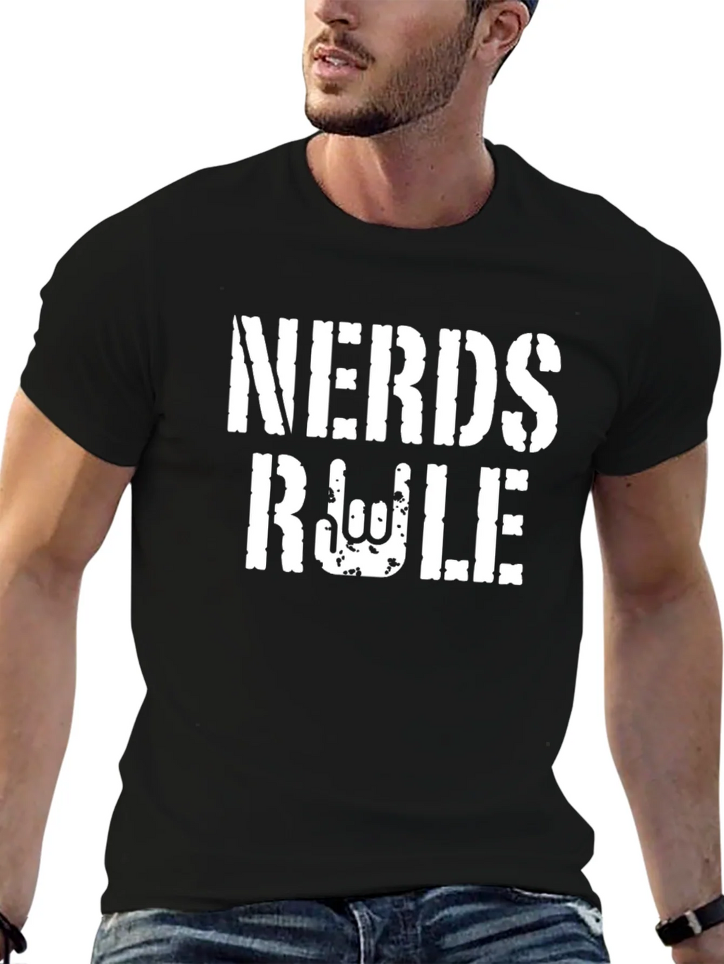 Nerds Rule Black Graphic Tee product image 9