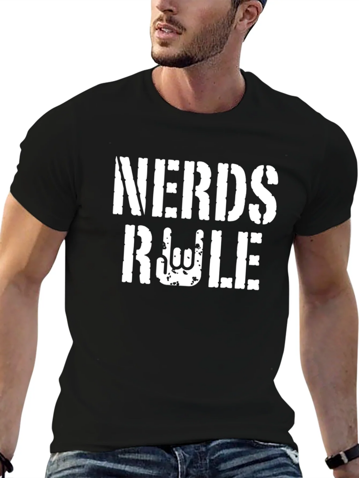 Nerds Rule Black Graphic Tee product image 9