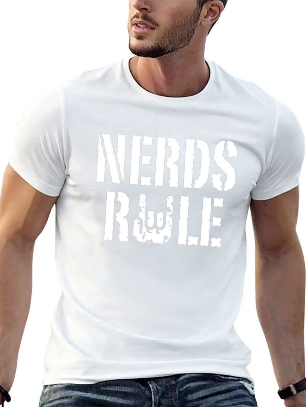 Nerds Rule Black Graphic Tee product image 4