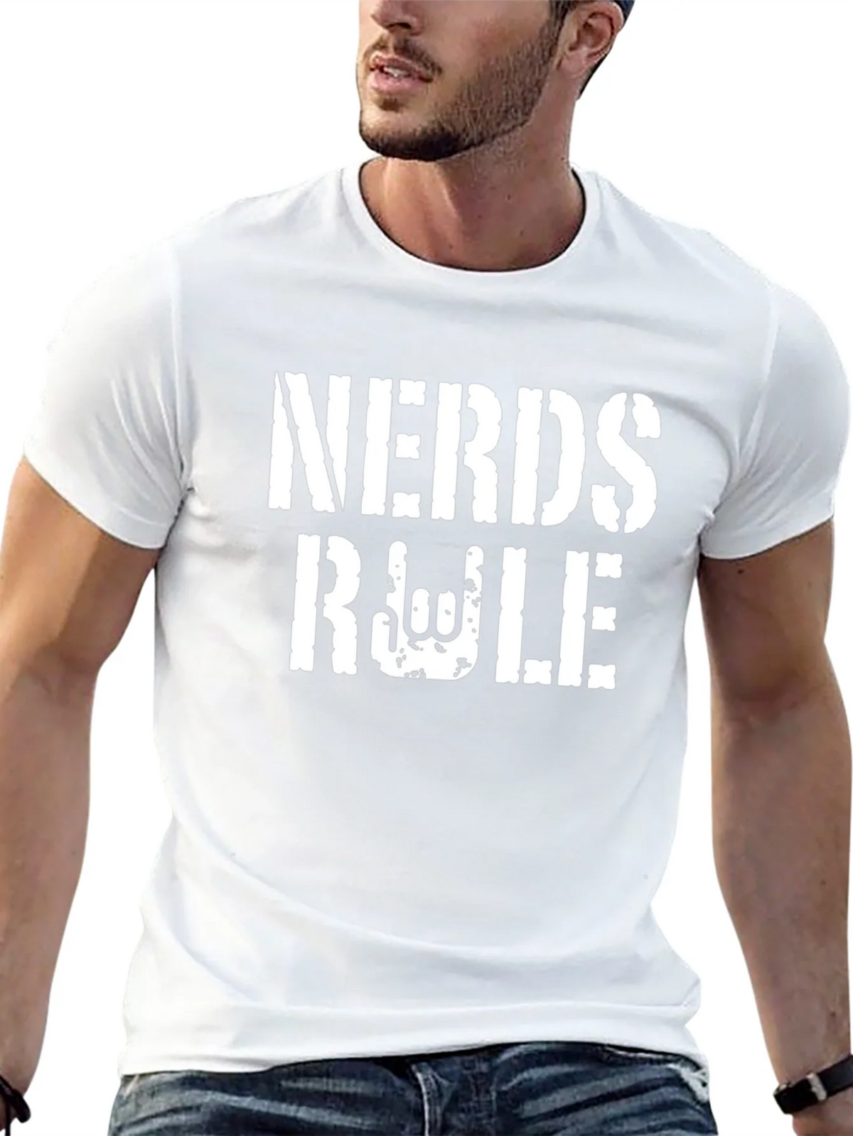 Nerds Rule Black Graphic Tee product image 4