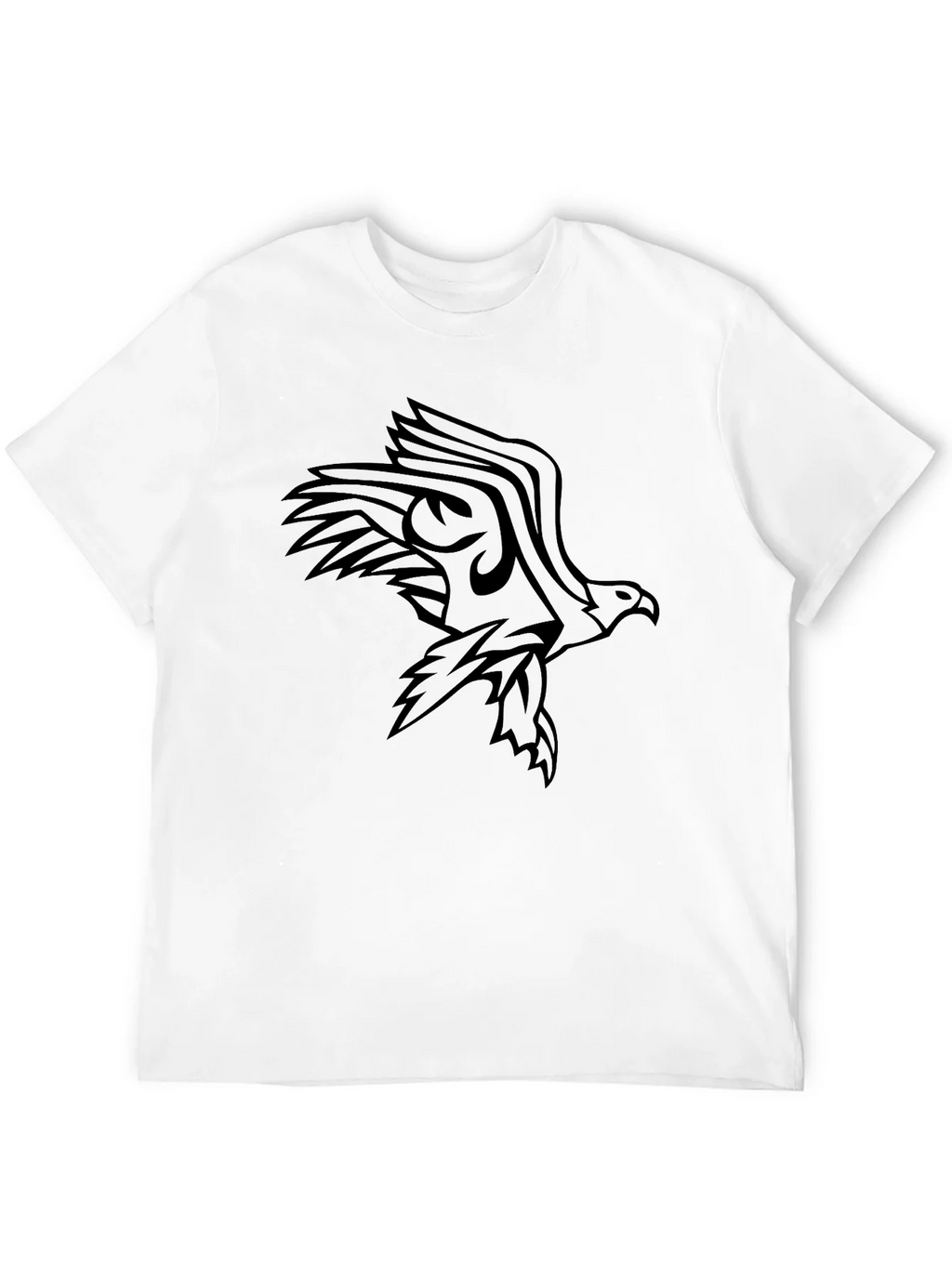 Mens Black Eagle Graphic Tee - Stylish & Bold product image 3