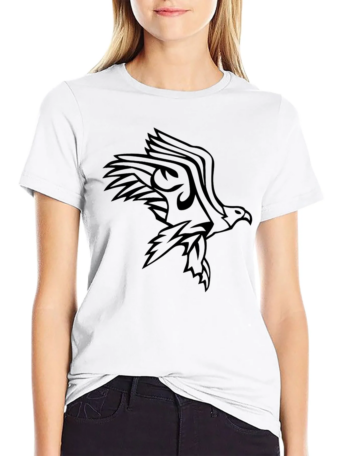 Mens Black Eagle Graphic Tee - Stylish & Bold product image 11