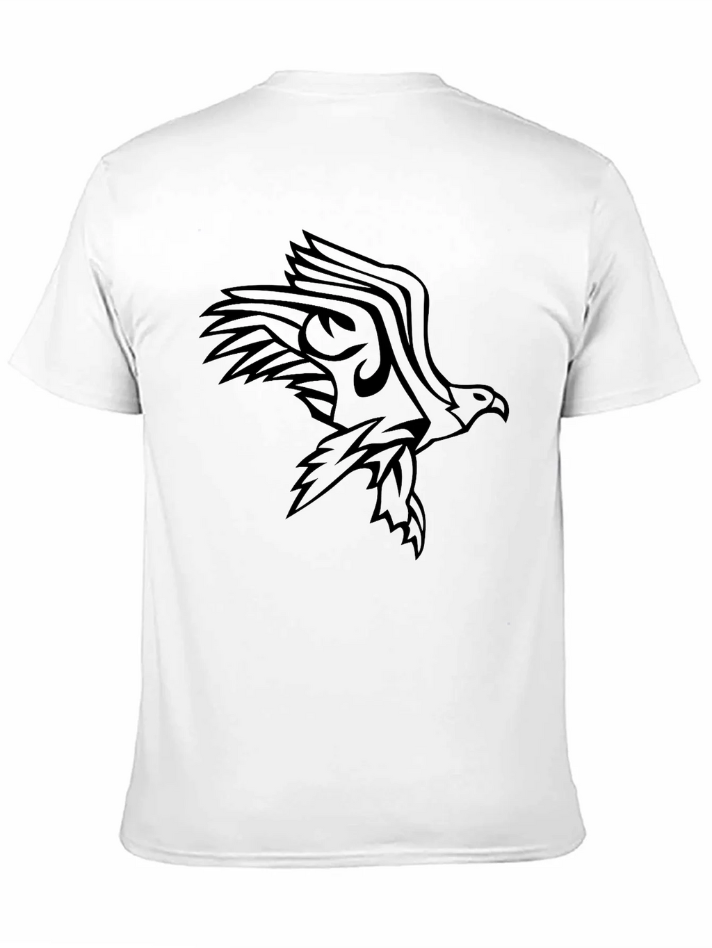 Mens Black Eagle Graphic Tee - Stylish & Bold product image 2