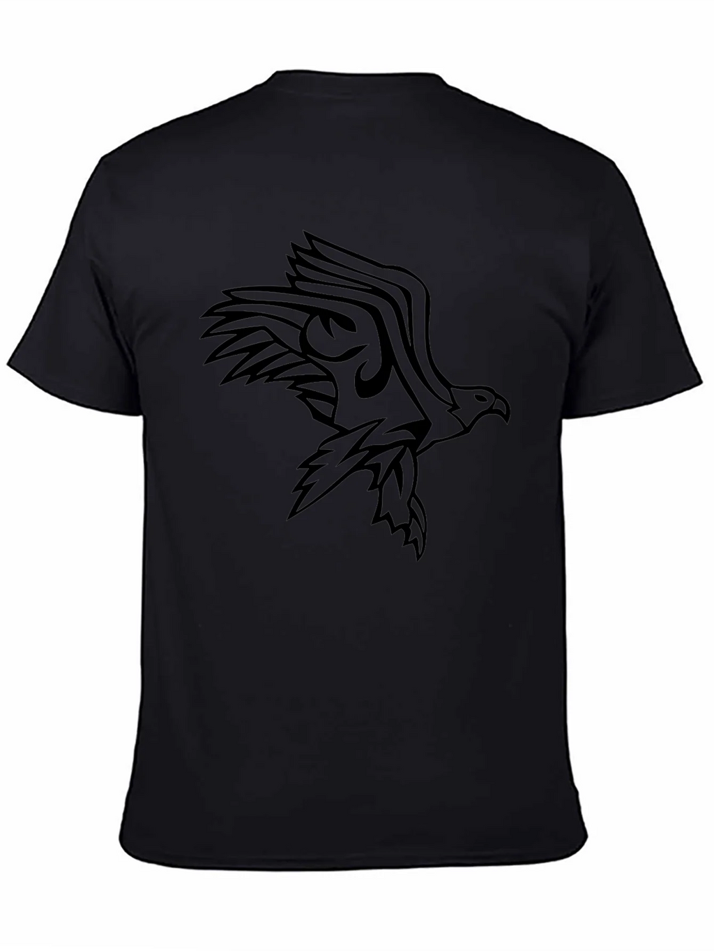 Mens Black Eagle Graphic Tee - Stylish & Bold product image 7