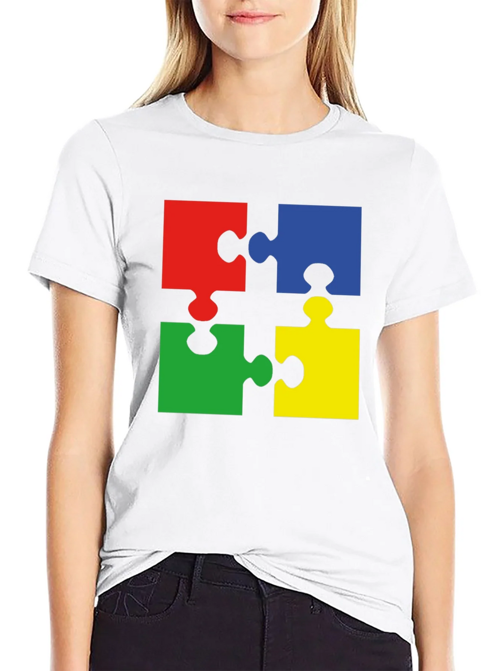 Autism Awareness Puzzle Piece Graphic Tee product image 11