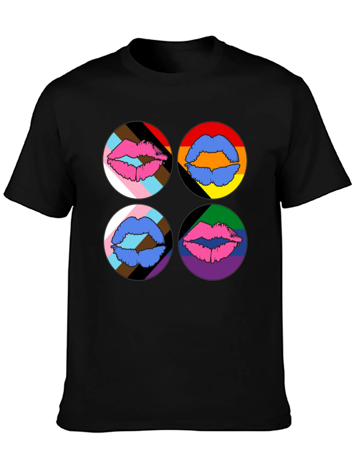 Pride Lips Graphic Tee - Black product image 6