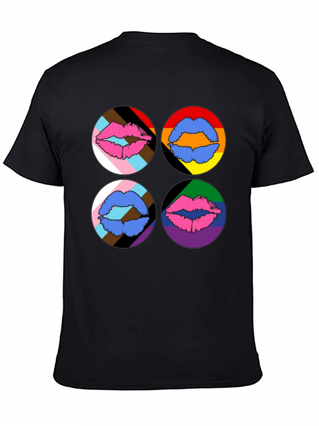 Pride Lips Graphic Tee - Black product image 7