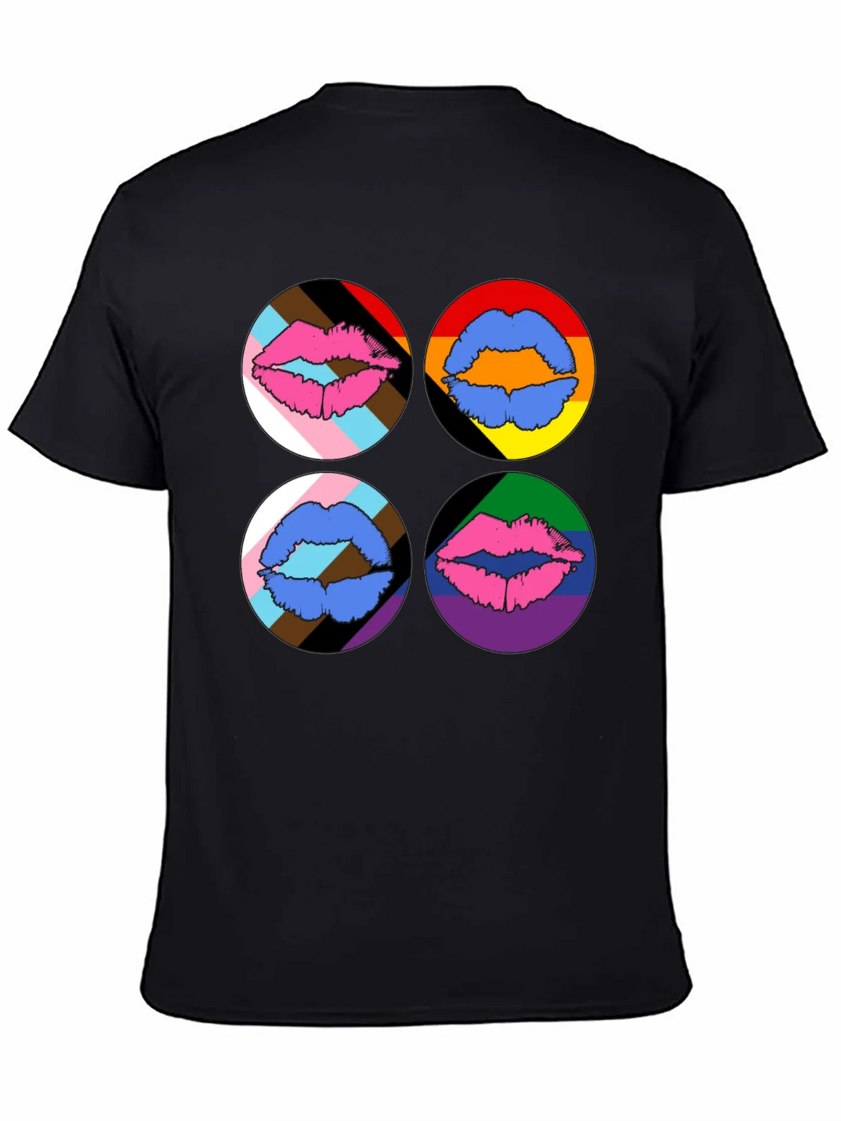 Pride Lips Graphic Tee - Black product image 7