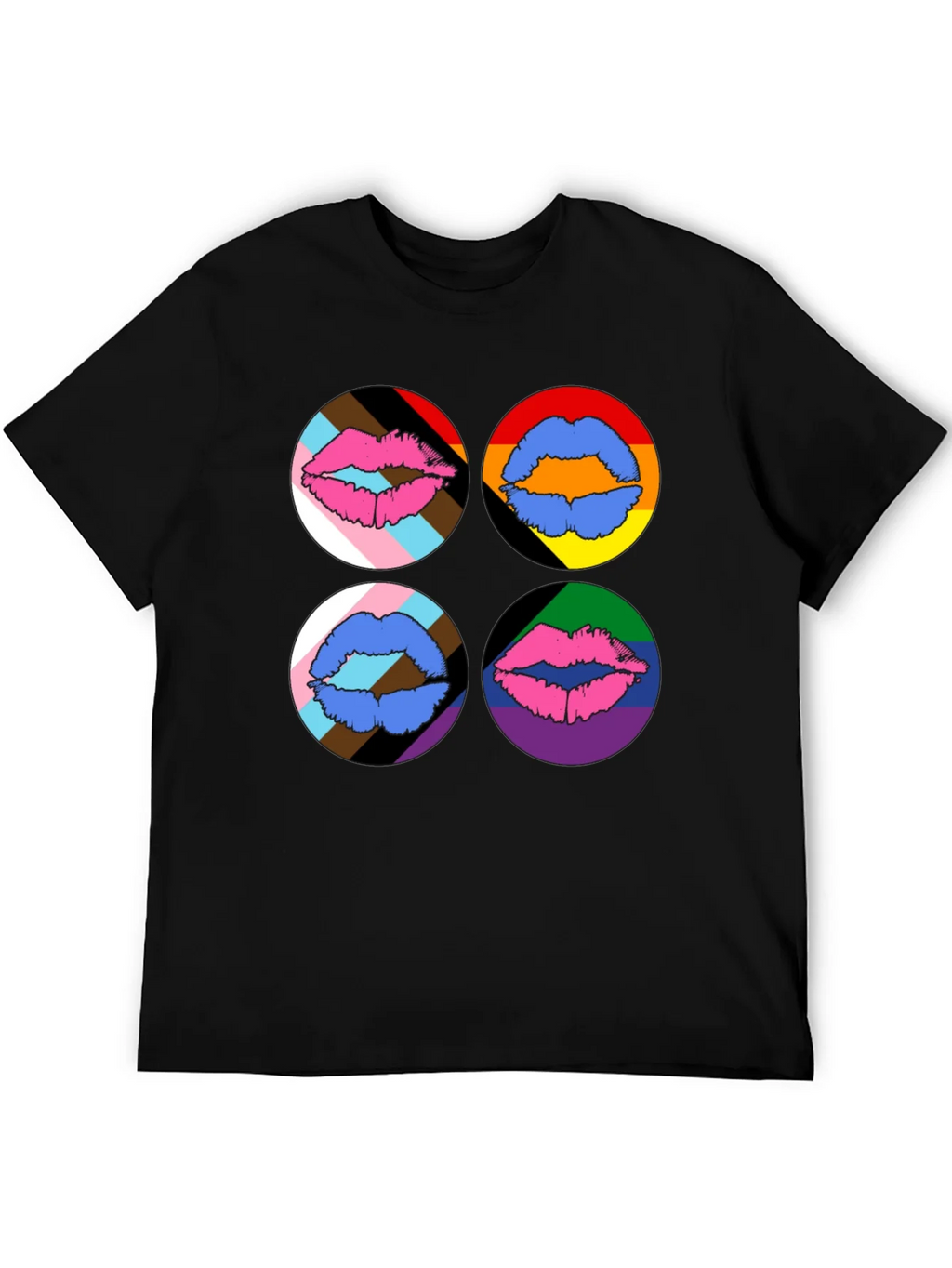 Pride Lips Graphic Tee - Black product image 8