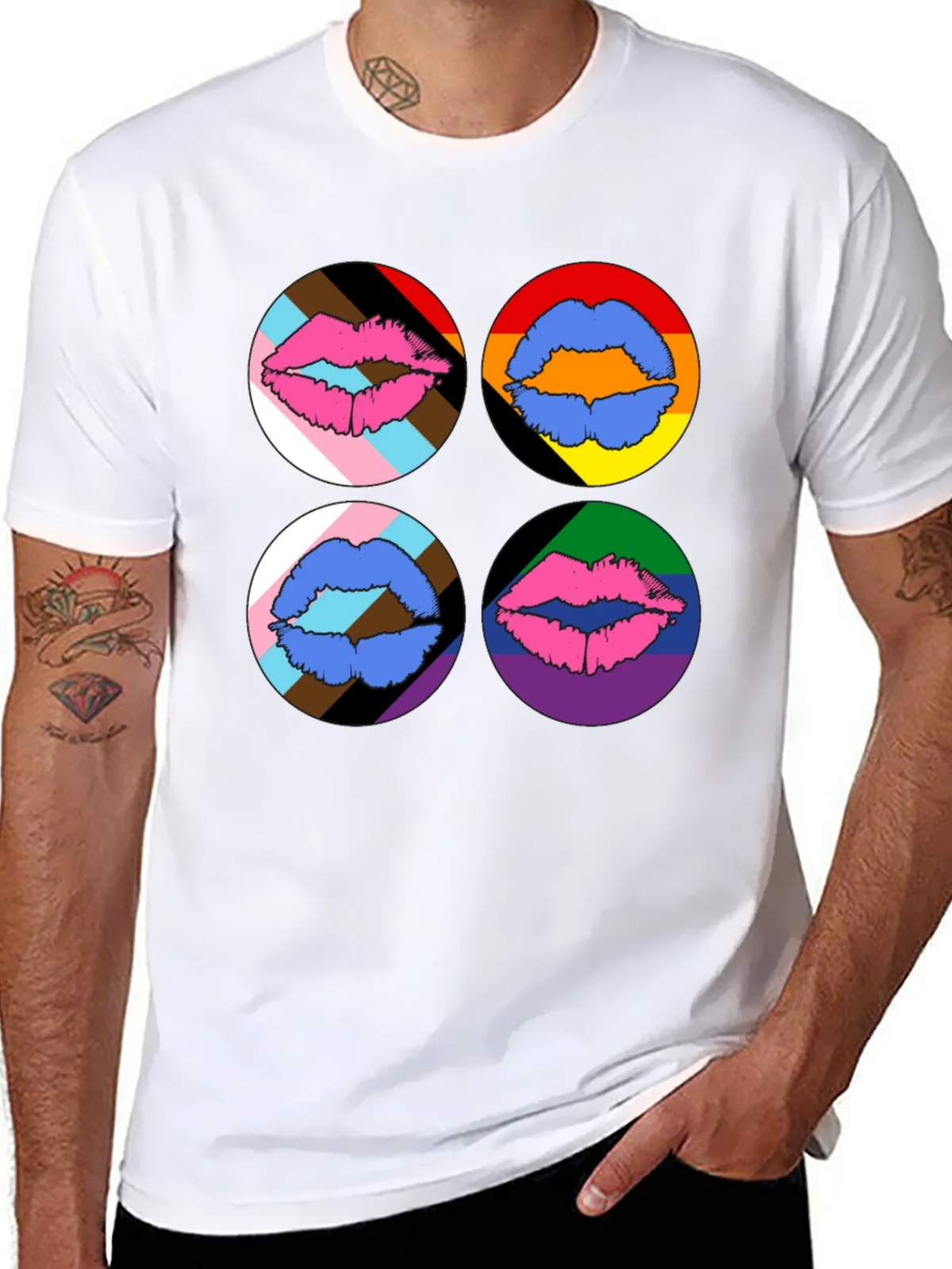 Pride Lips Graphic Tee - Black product image 10
