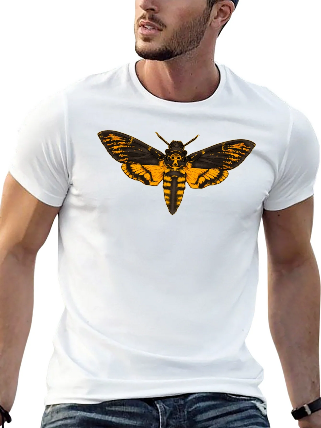 Deaths Head Moth Graphic Tee - Black product image 4