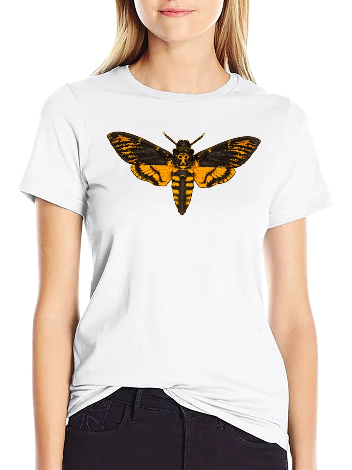 Deaths Head Moth Graphic Tee - Black product image 11