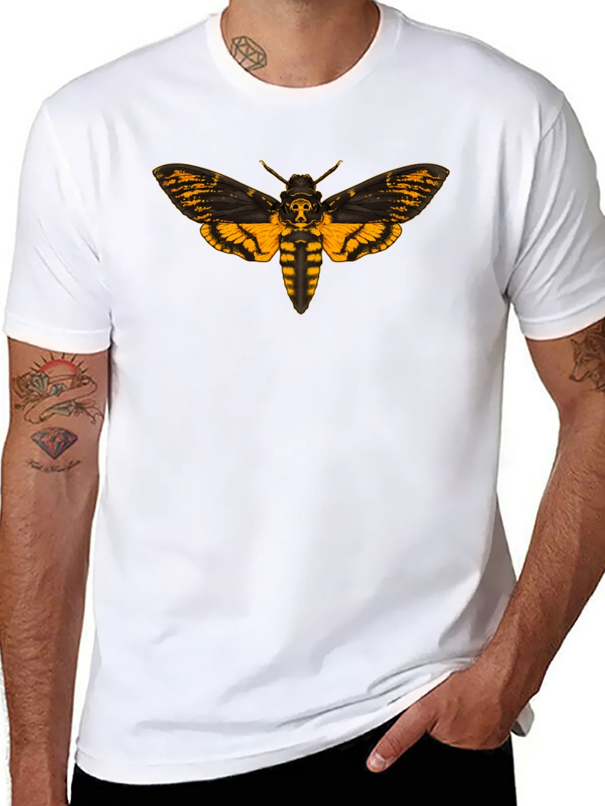 Deaths Head Moth Graphic Tee - Black product image 10