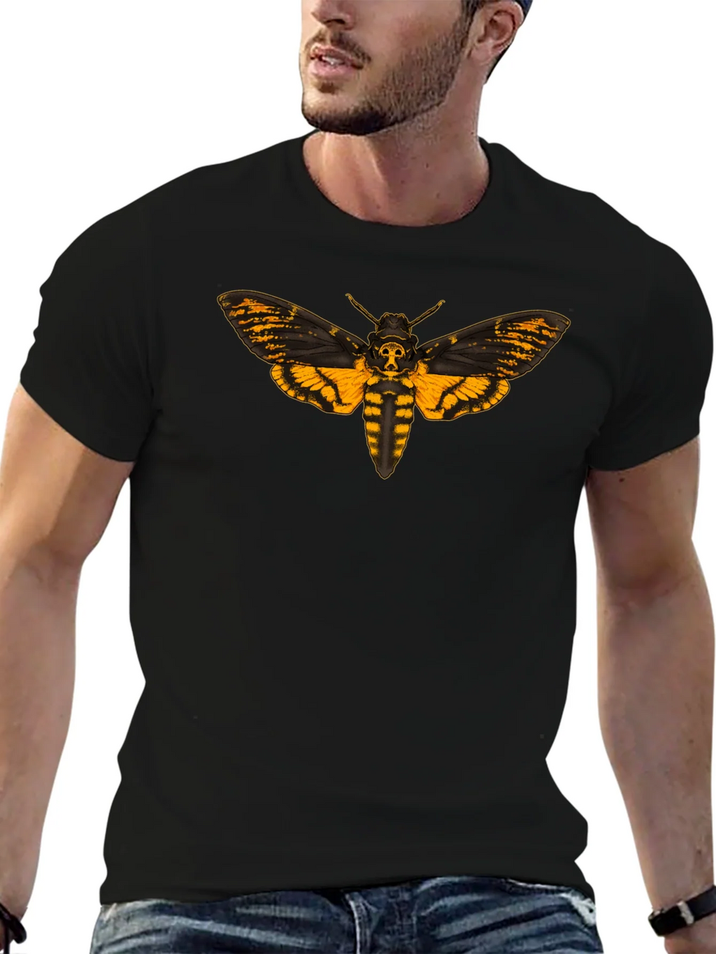 Deaths Head Moth Graphic Tee - Black product image 9