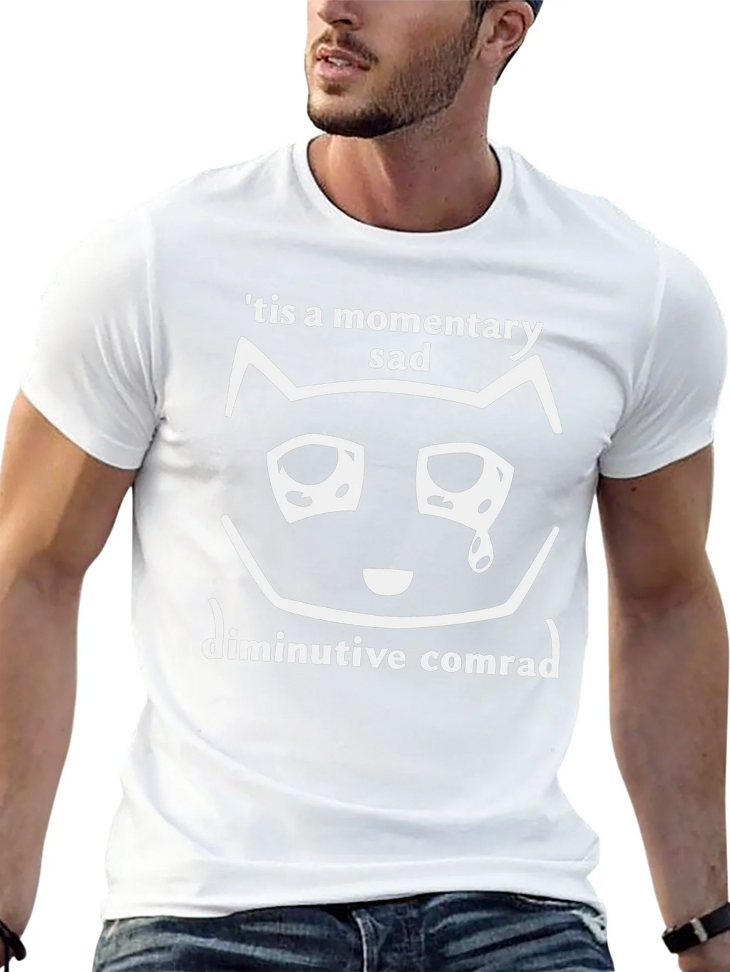 Momentary Sad Cat T-Shirt - Unisex Graphic Tee product image 4