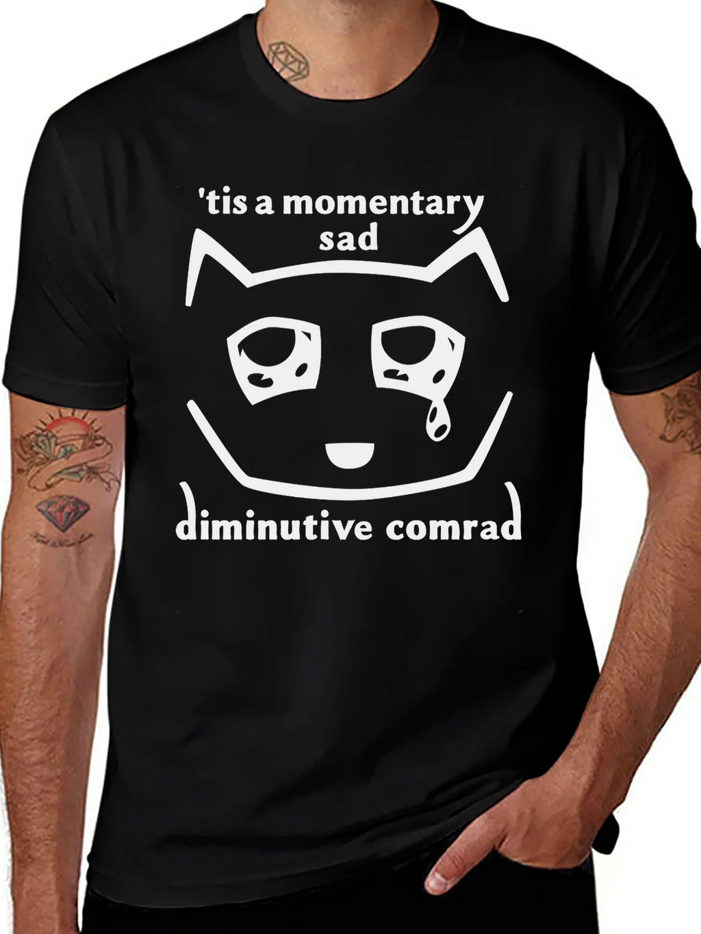 Momentary Sad Cat T-Shirt - Unisex Graphic Tee product image 1