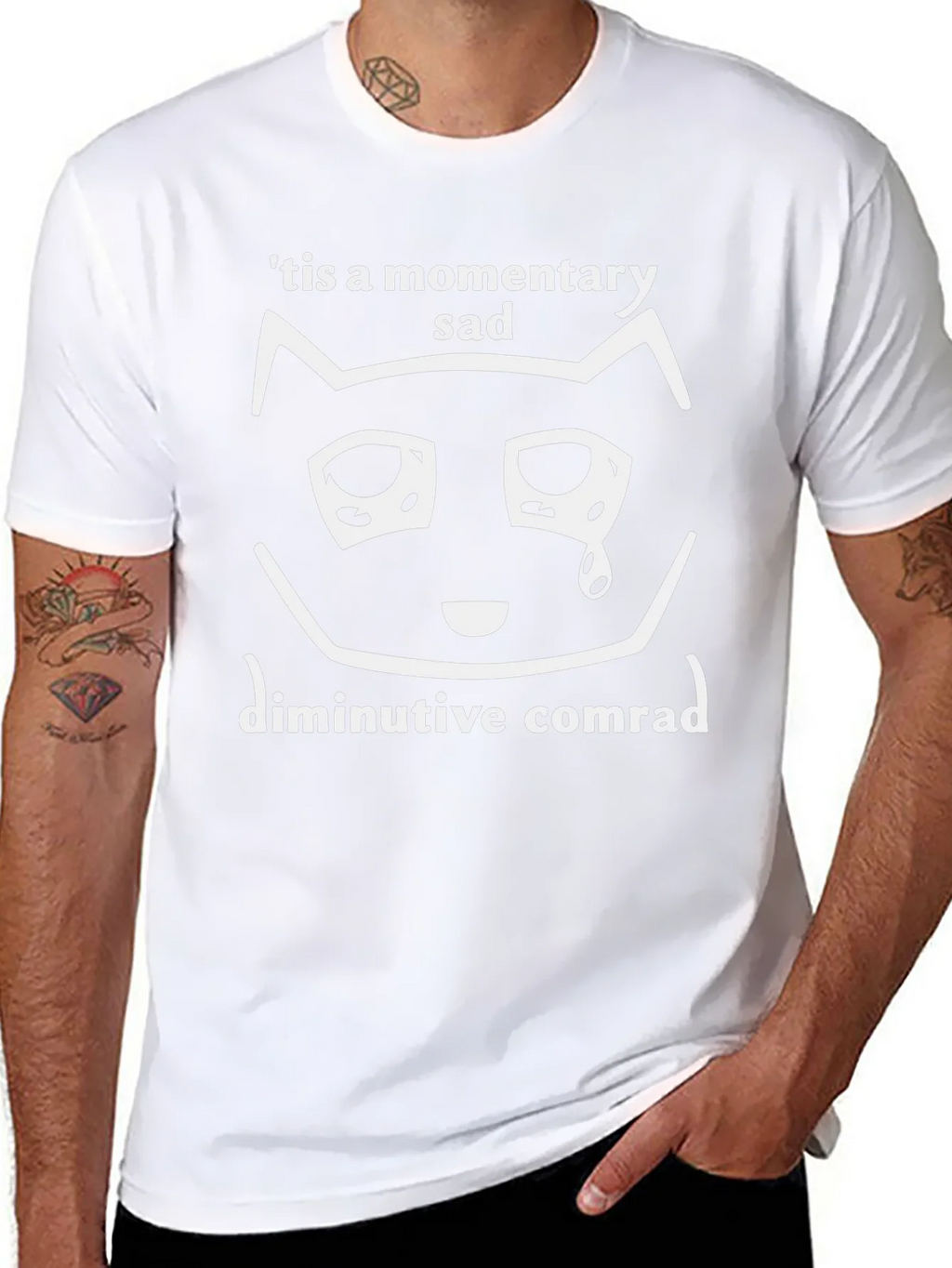Momentary Sad Cat T-Shirt - Unisex Graphic Tee product image 10