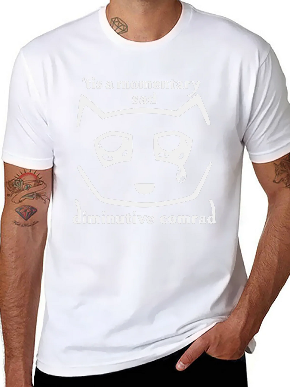 Momentary Sad Cat T-Shirt - Unisex Graphic Tee product image 10