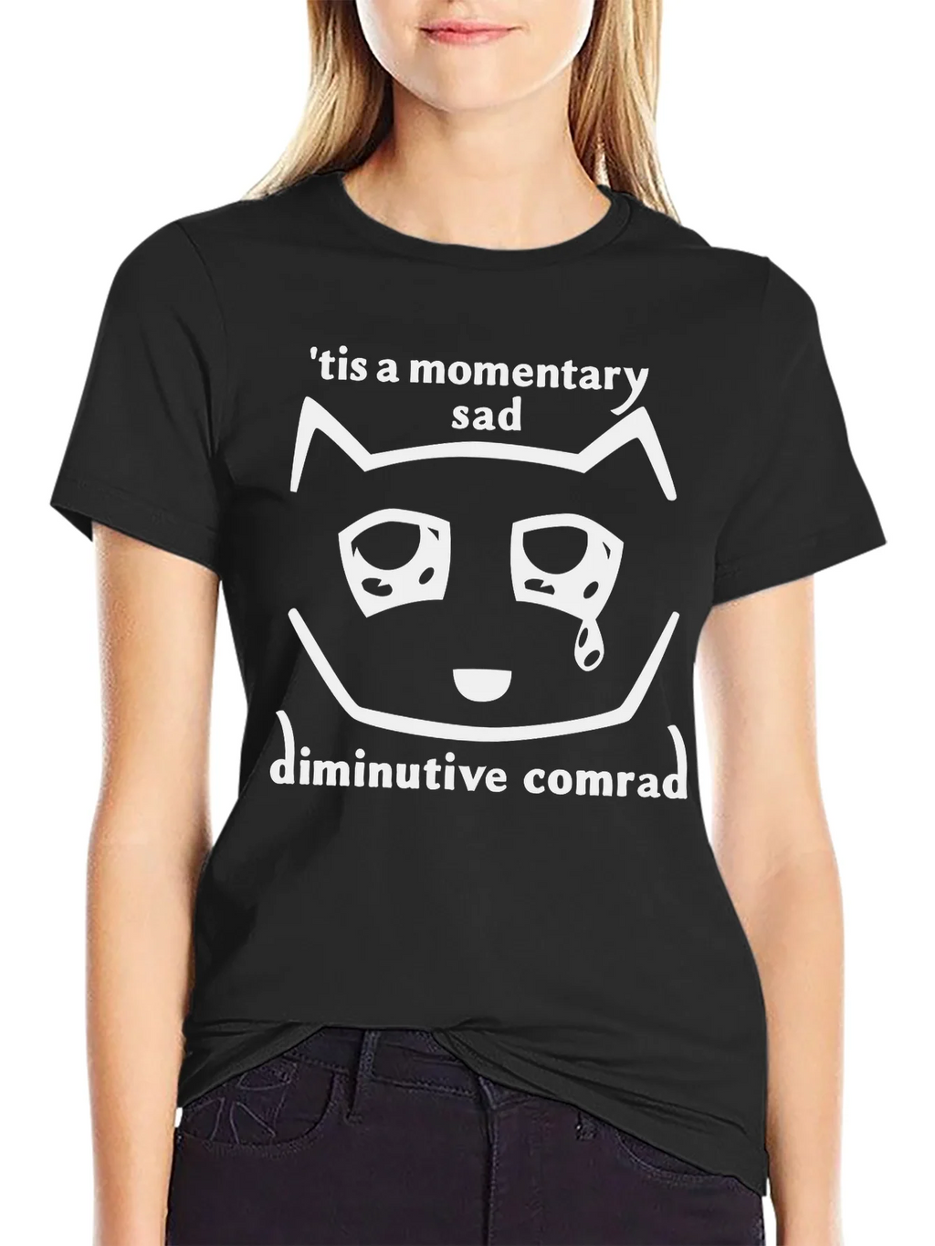 Momentary Sad Cat T-Shirt - Unisex Graphic Tee product image 5