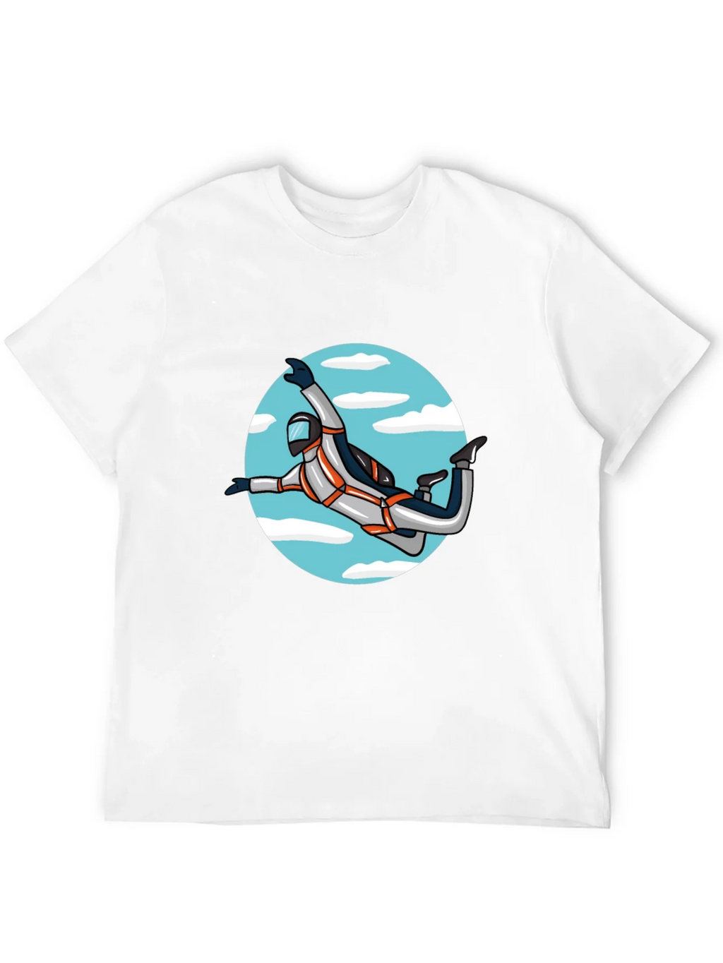 Skydiver Graphic Tee - Black Crew Neck Shirt product image 3