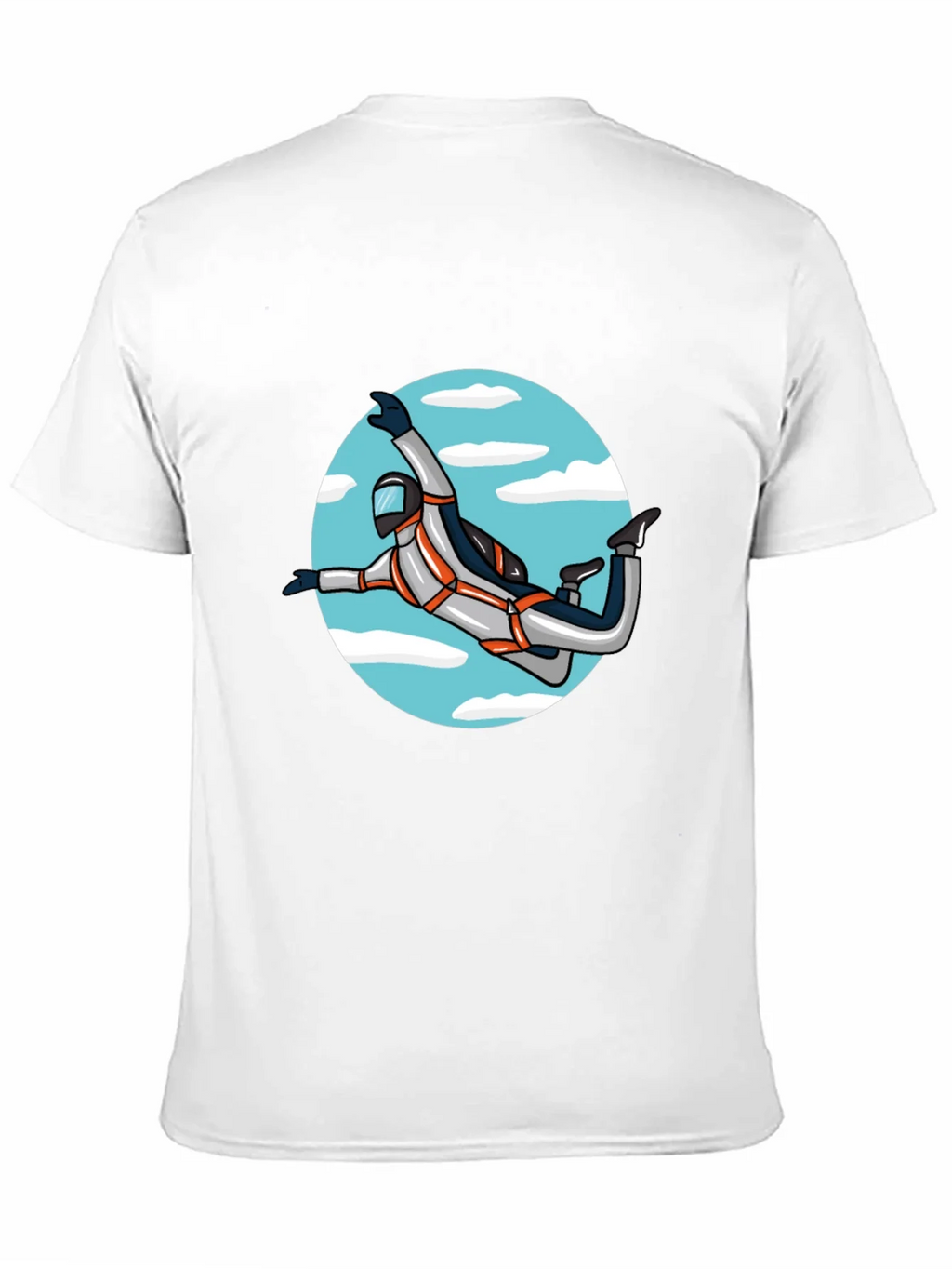 Skydiver Graphic Tee - Black Crew Neck Shirt product image 2