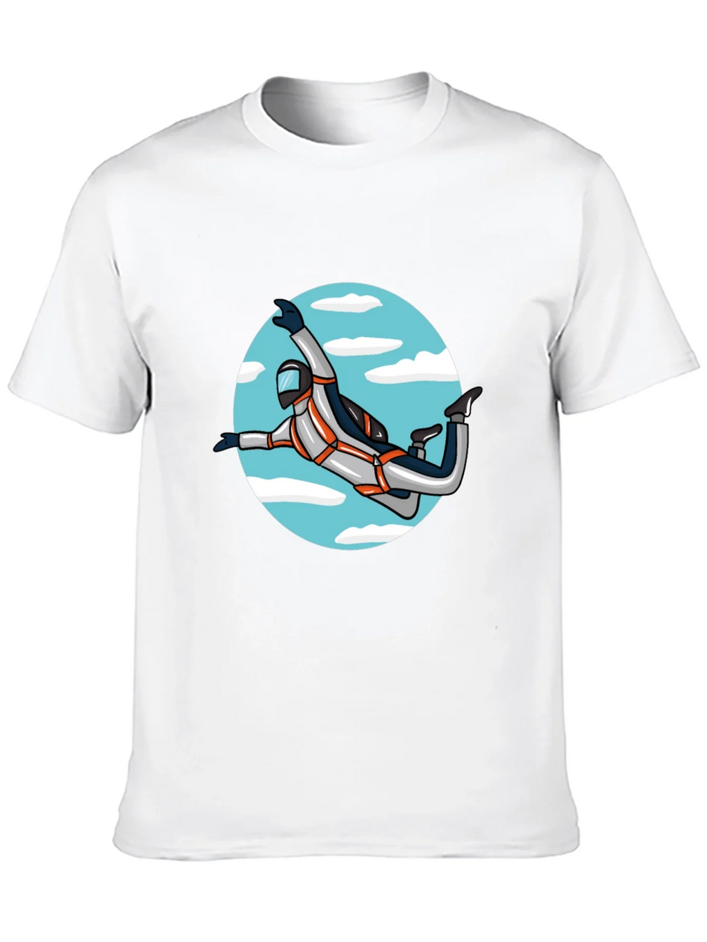 Skydiver Graphic Tee - Black Crew Neck Shirt product image 12