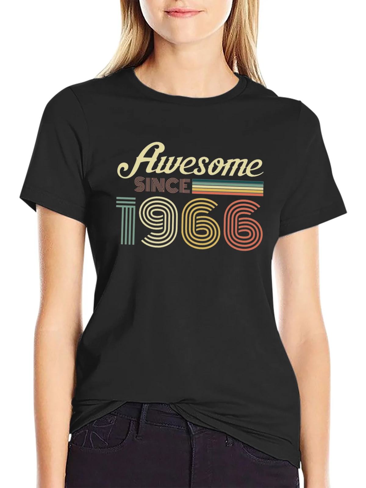 Awesome Since 1966 T-Shirt - Retro Birthday Tee product image 5