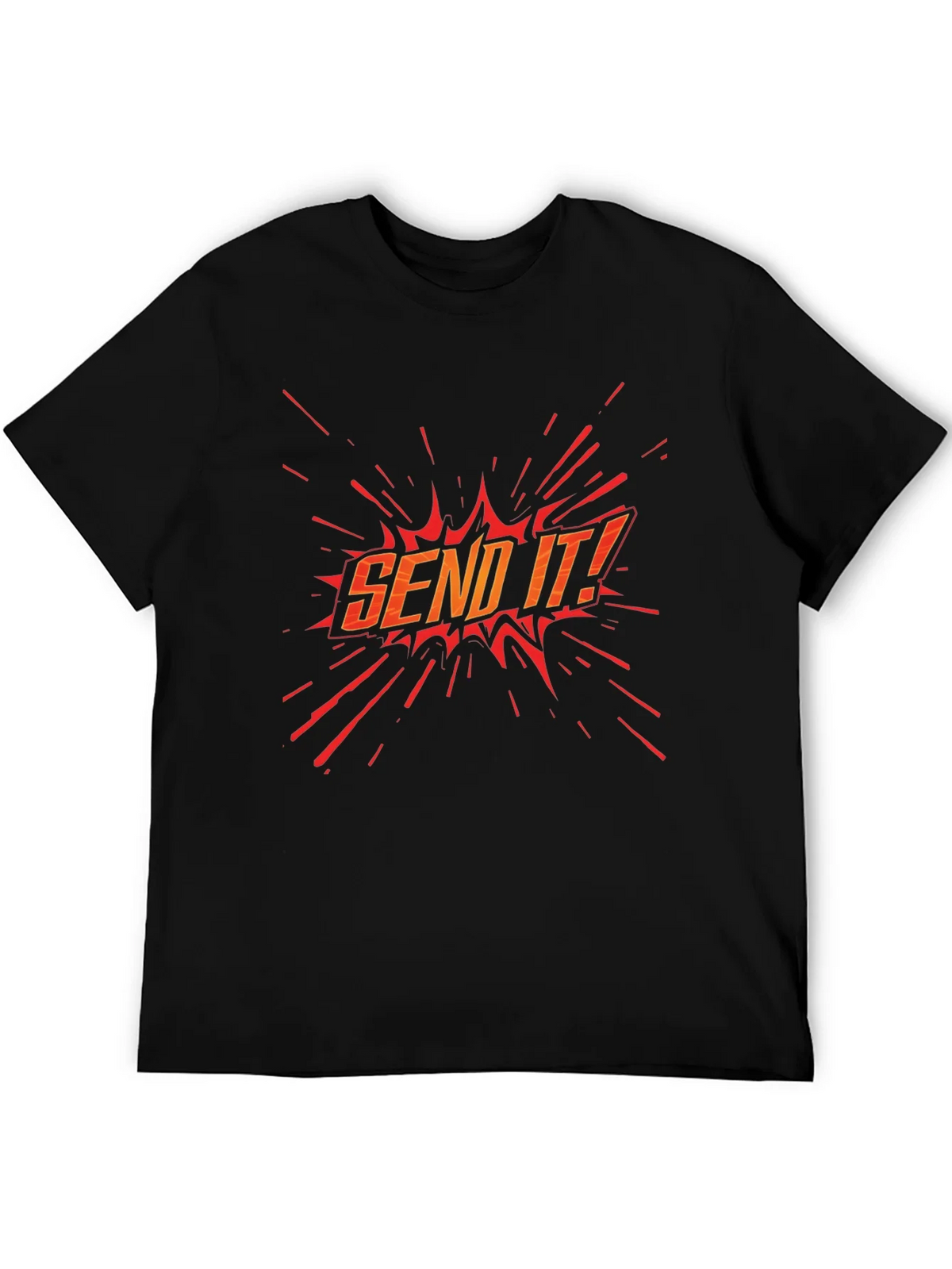 Send It! Graphic Black T-Shirt product image 8