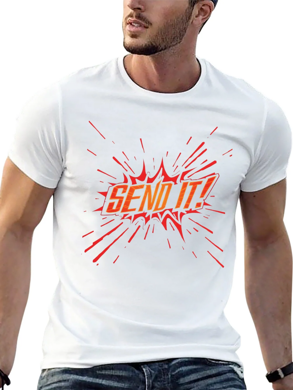Send It! Graphic Black T-Shirt product image 4