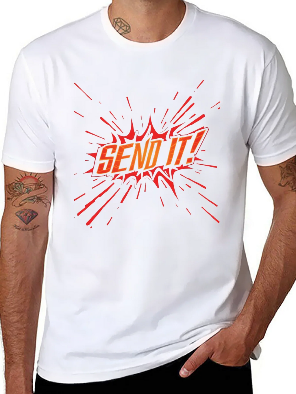 Send It! Graphic Black T-Shirt product image 10