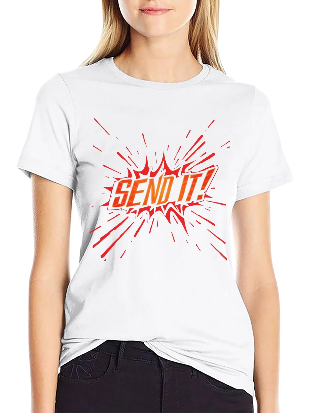 Send It! Graphic Black T-Shirt product image 11