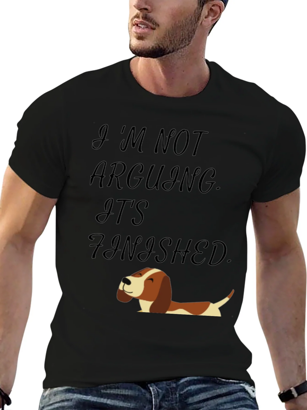Funny Dog T-Shirt: Im Not Arguing Its Finished! product image 9