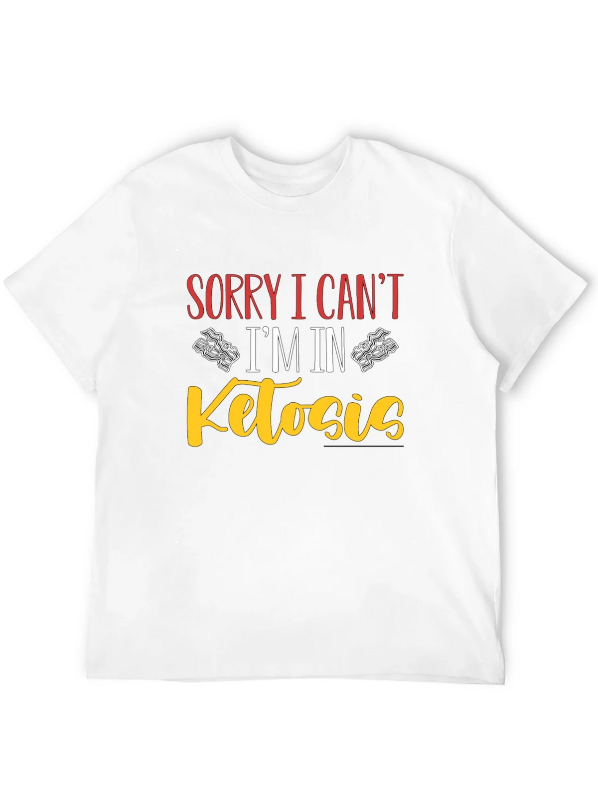 Sorry I Cant Im In Ketosis Black T-Shirt product image 3