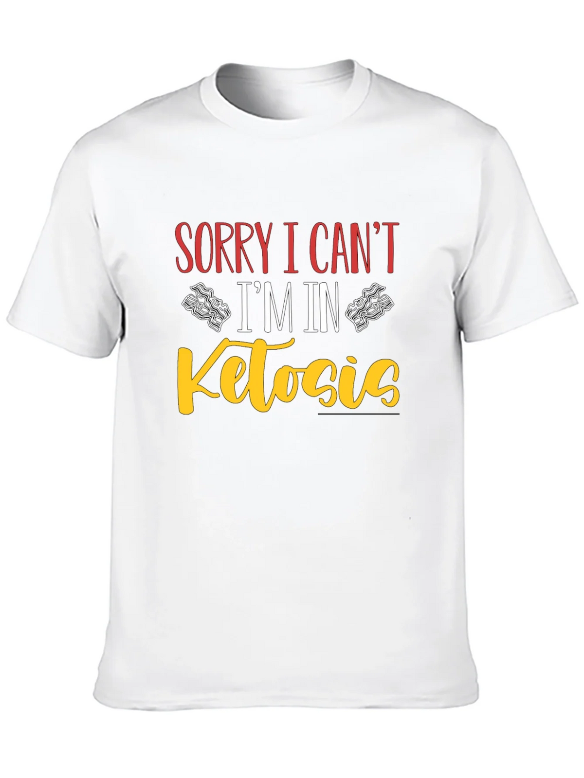 Sorry I Cant Im In Ketosis Black T-Shirt product image 12